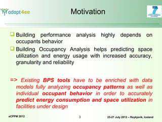 AnalyzingOccupantBehaviorandUsagePatterns