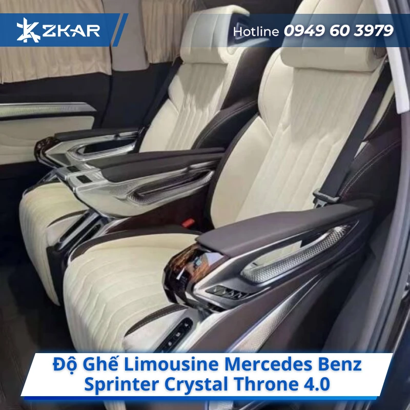 Độ ghế Limousine cho Mercedes Benz Sprinter