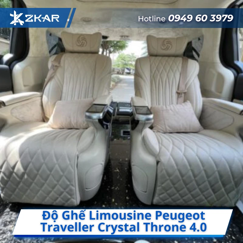Độ ghế limousine cho Peugeot Traveller
