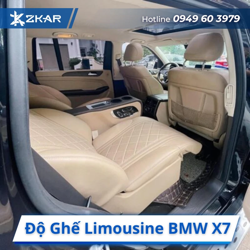 Độ Ghế Limousine BMW X7