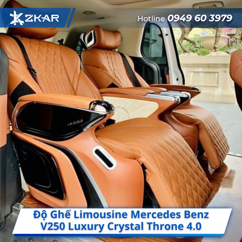 Độ Ghế Limousine Mercedes Benz V250 Luxury