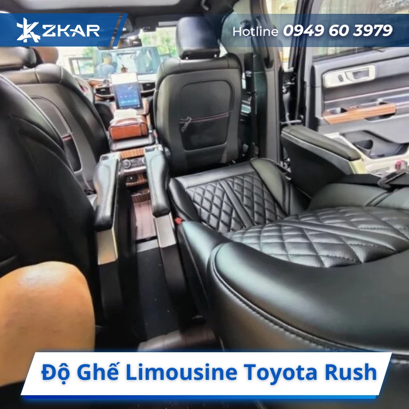 Độ Ghế Limousine Toyota Rush