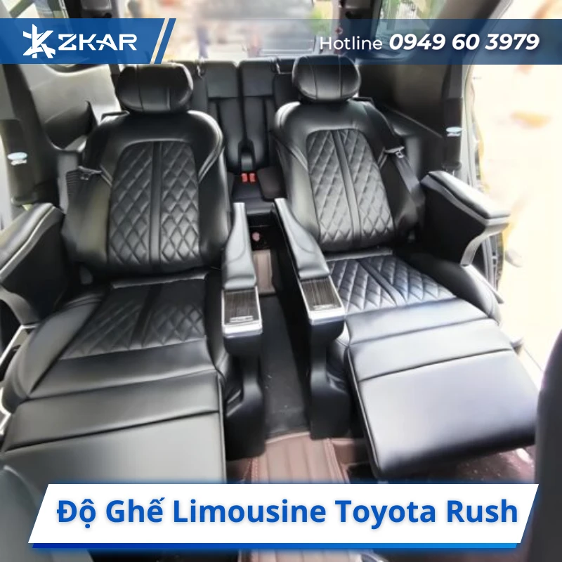 Độ Ghế Limousine Toyota Rush