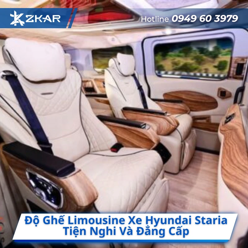 Độ Ghế Limousine Xe Hyundai Staria