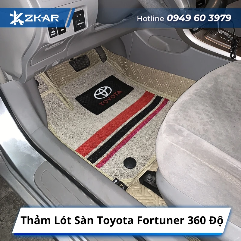 Thảm lót sàn 360 độ Toyota Fortuner