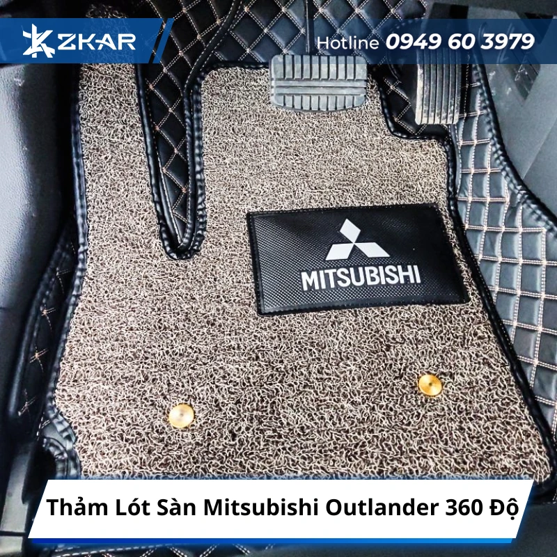 Thảm lót sàn 360 độ cho Mitsubishi Outlander