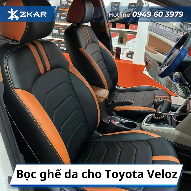 Bọc ghế da cho Toyota Veloz