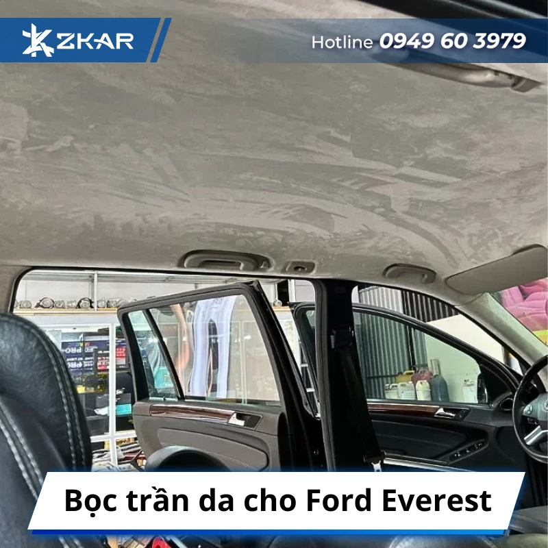 Bọc trần da cho Ford Everest