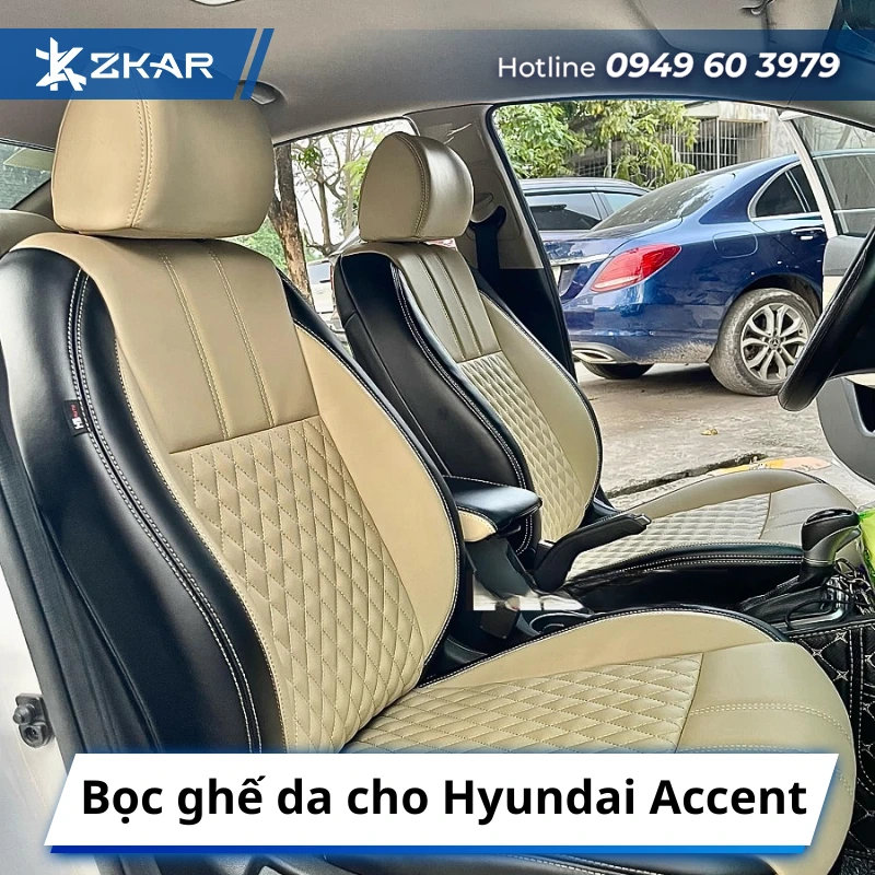Bọc ghế da cho Hyundai Accent