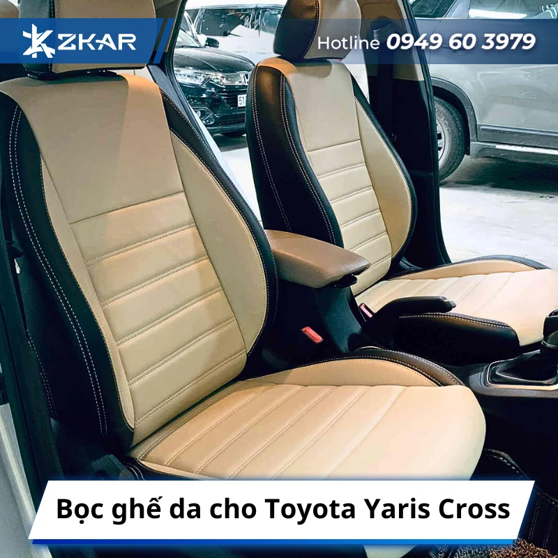 Bọc ghế da cho Toyota Yaris Cross