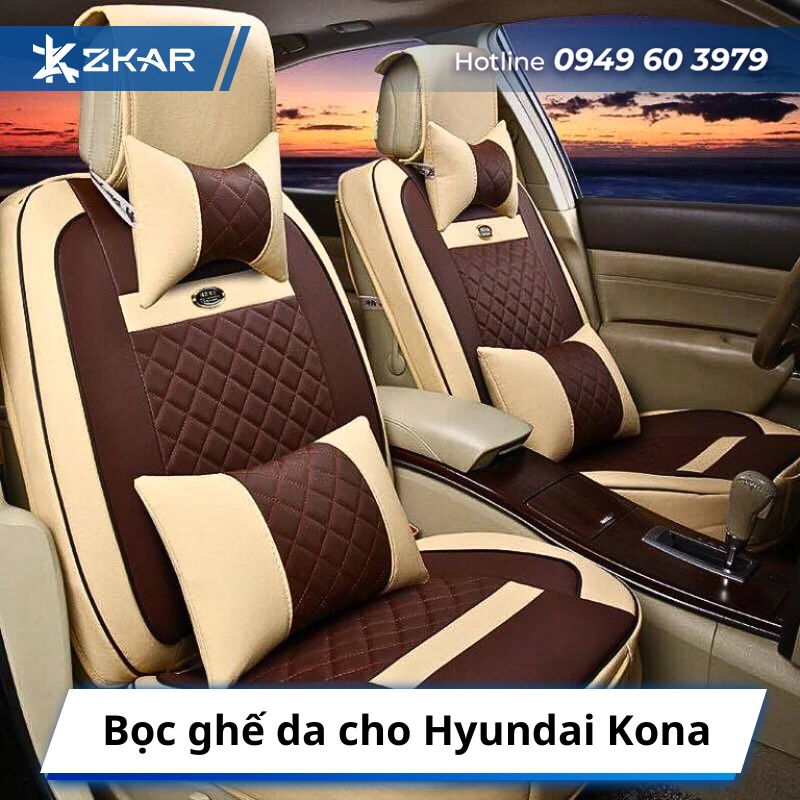 Bọc ghế da cho Hyundai Kona