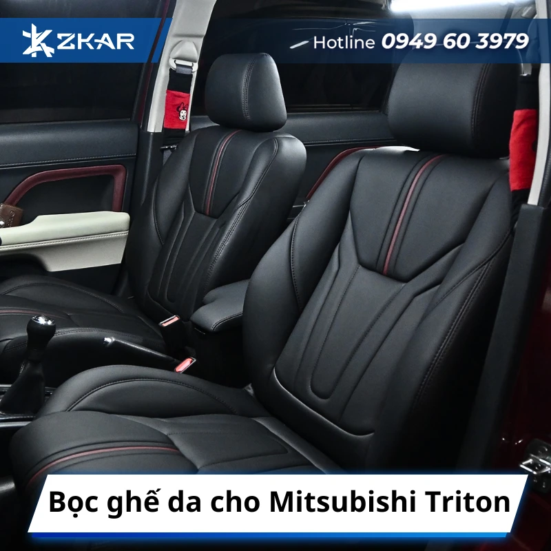 Bọc ghế da cho Mitsubishi Triton
