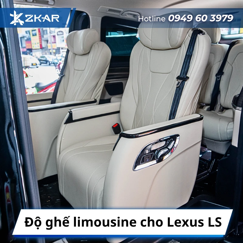 Độ ghế limousine cho Lexus LS